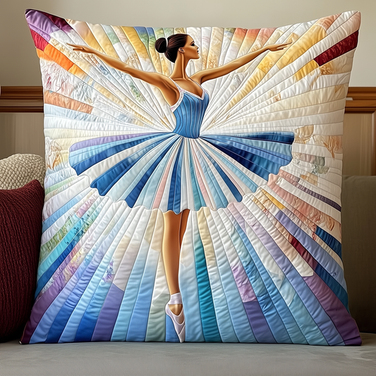 Ballerina Girl Quilted Pillow Case GFTOTL484