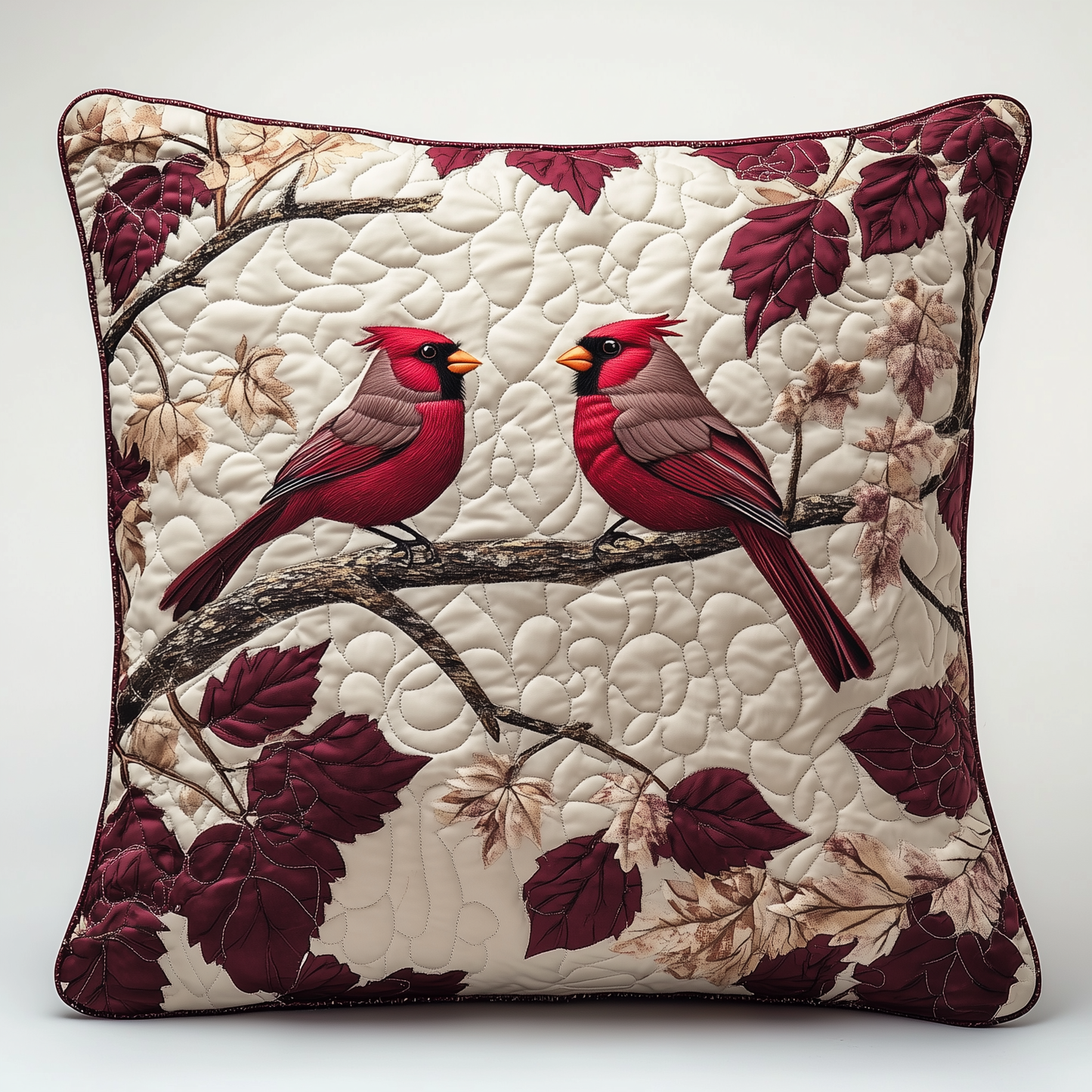 Red Cardinal Quilted Pillow Case GFTOTL488