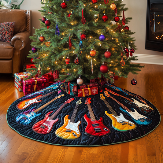 Guitars Quilted Tree Skirt GFTOTL506