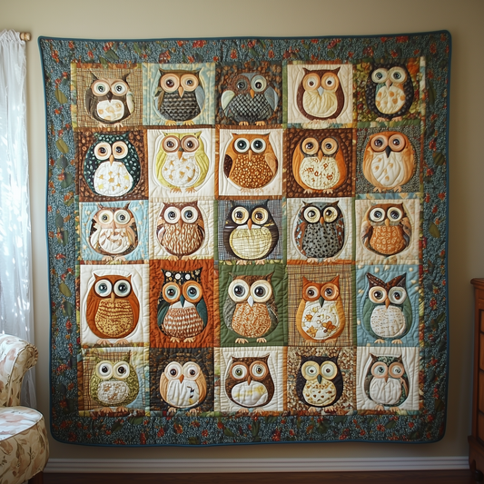 Baby Owls Quilted Blanket GFTOTL522