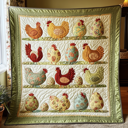 Chickens Quilted Blanket GFTOTL557