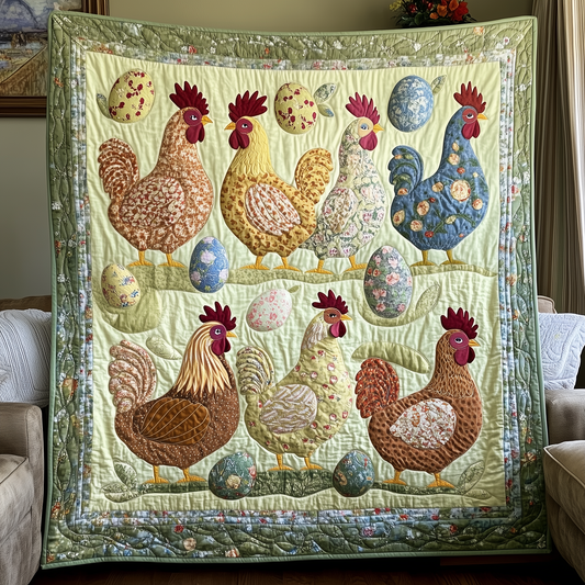 Chickens Quilted Blanket GFTOTL558