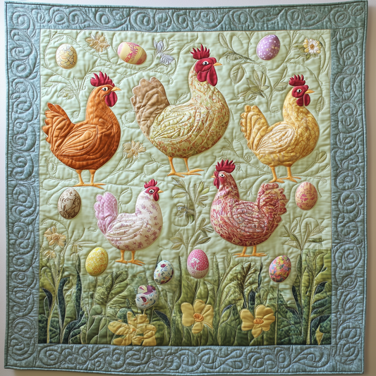 Chickens Quilted Blanket GFTOTL559