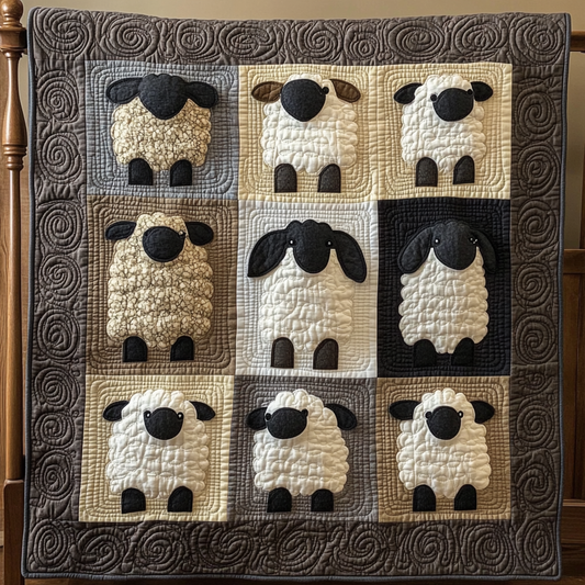 Rustic Sheep Quilted Blanket GFTOTL567