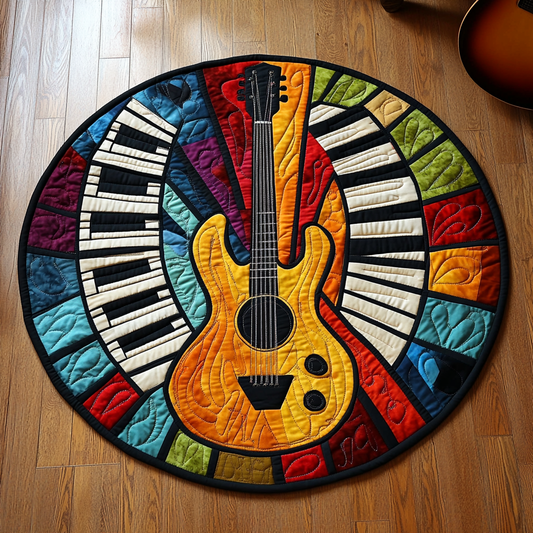 Guitar Harmony Quilted Round Mat GFTOTL576