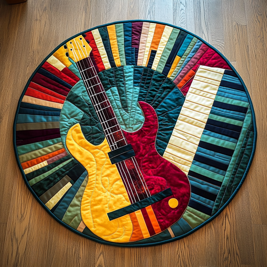 Guitar Harmony Quilted Round Mat GFTOTL577