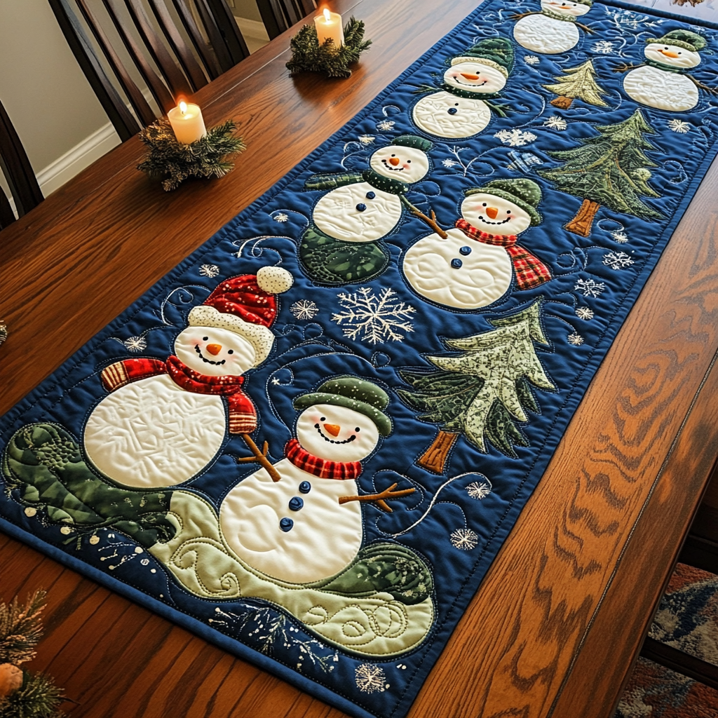 Snowmen  Quilted Table Runner GFTOTL625