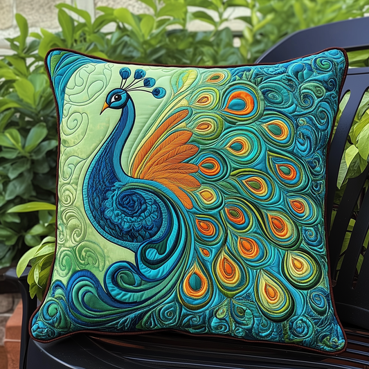 Peacock Quilted Pillow Case GFTOTL697