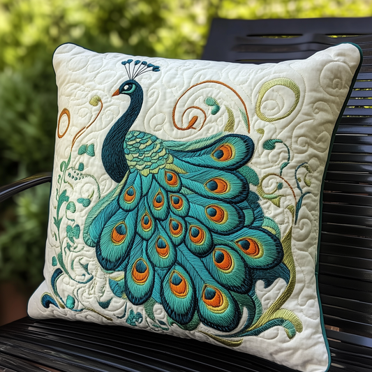 Peacock Quilted Pillow Case GFTOTL699