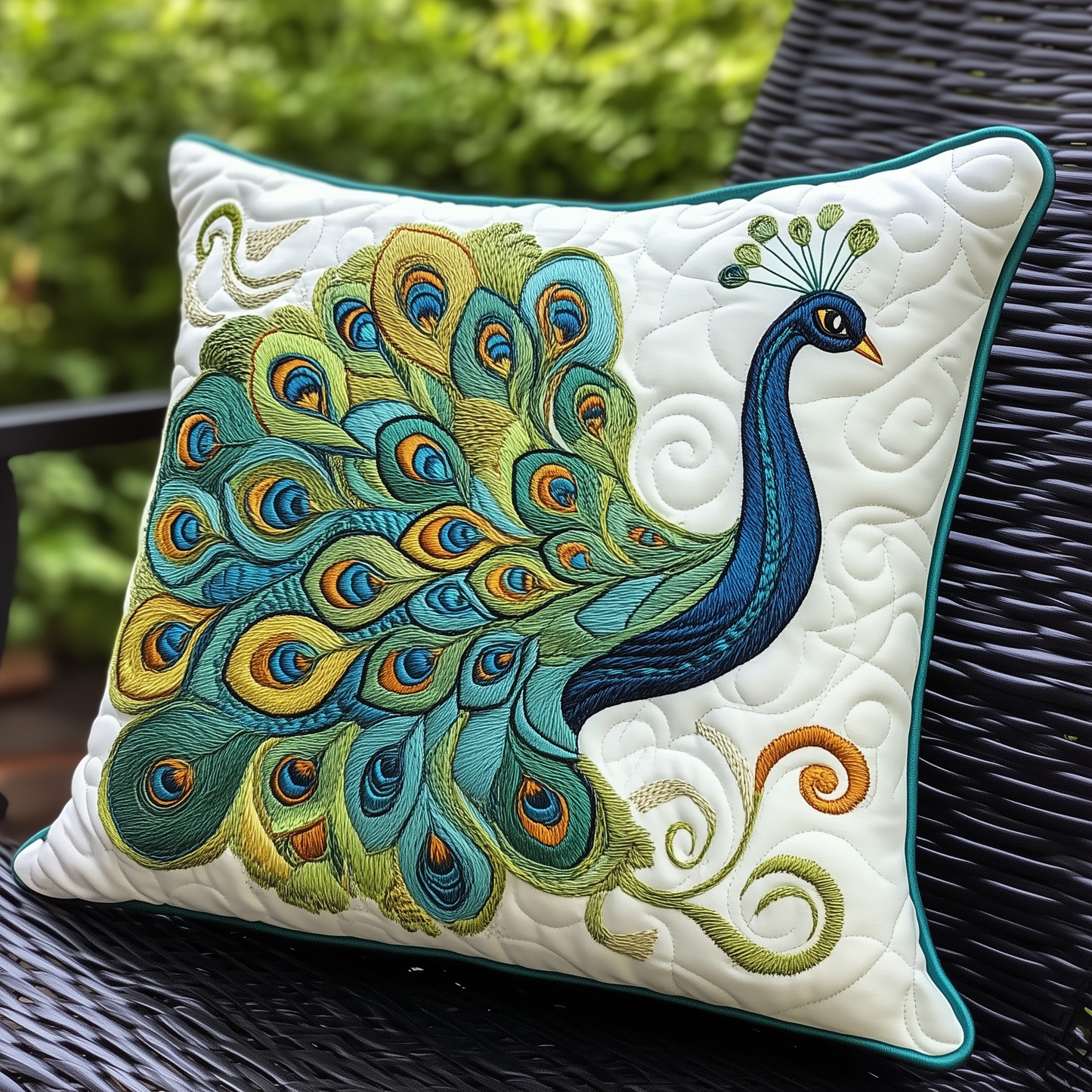 Peacock Quilted Pillow Case GFTOTL700