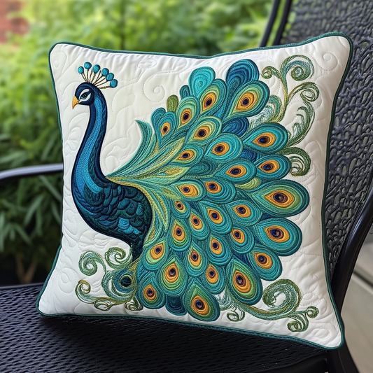 Peacock Quilted Pillow Case GFTOTL701