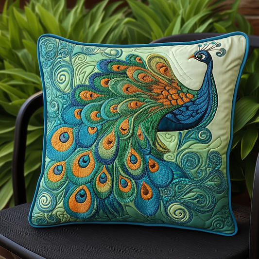 Peacock Quilted Pillow Case GFTOTL702