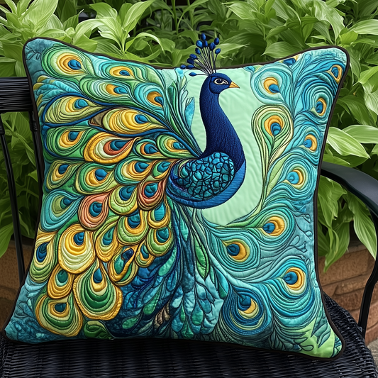 Peacock Quilted Pillow Case GFTOTL703