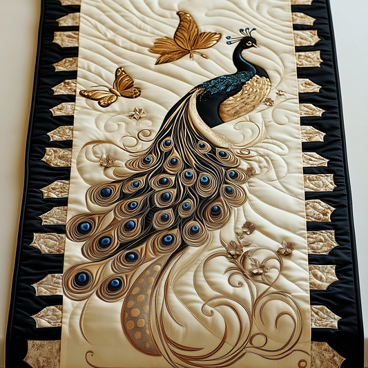 Royal Peacock Quilted Table Runner GFTOTL731