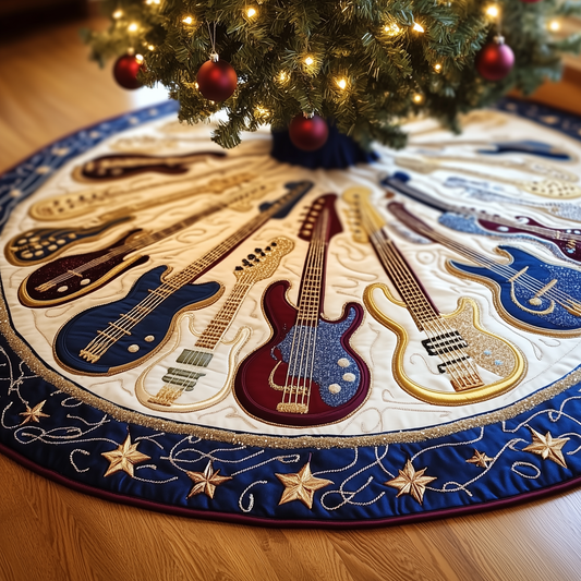 Guitar Bass Quilted Tree Skirt GFTOTL755