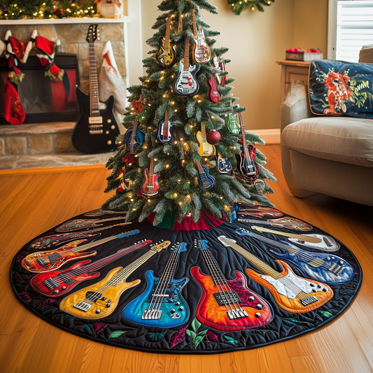 Guitar Bass Quilted Tree Skirt GFTOTL756