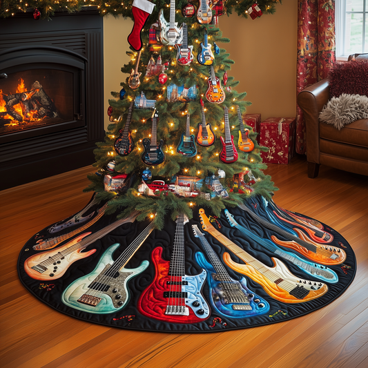 Guitar Bass Quilted Tree Skirt GFTOTL759