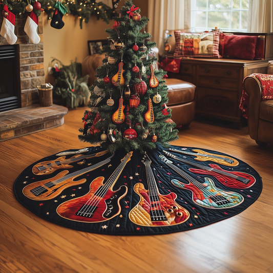 Guitar Bass Quilted Tree Skirt GFTOTL761