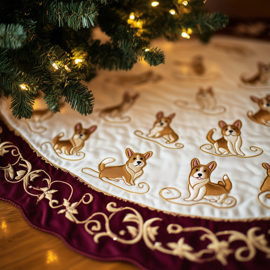 Corgi Quilted Tree Skirt GFTOTL771