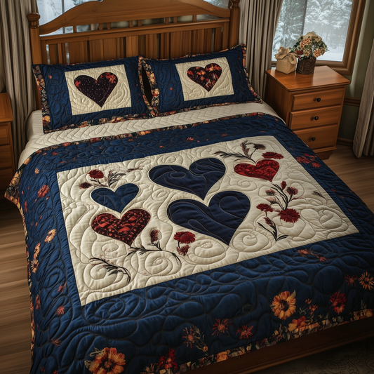 Vintage Love 3-Piece Quilted Bedding Set GFTOTL790