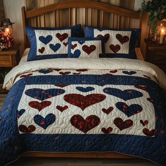 Vintage Love 3-Piece Quilted Bedding Set GFTOTL792