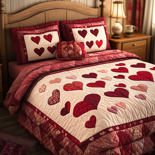 Vintage Love 3-Piece Quilted Bedding Set GFTOTL794