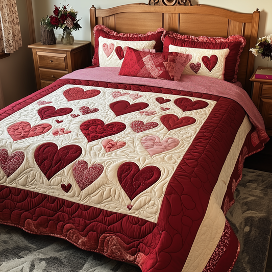 Vintage Love 3-Piece Quilted Bedding Set GFTOTL796