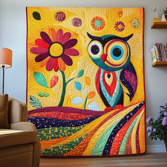 Retro Owl Quilted Blanket GFTOTL823