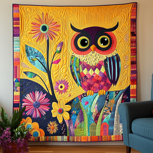 Retro Owl Quilted Blanket GFTOTL828