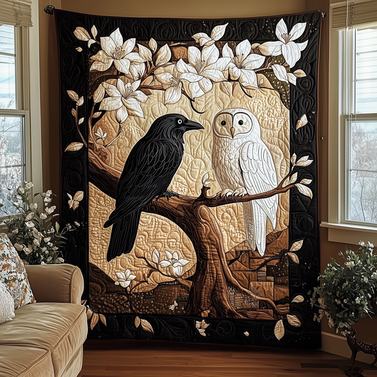 Raven and Owl Quilted Blanket GFTOTL831