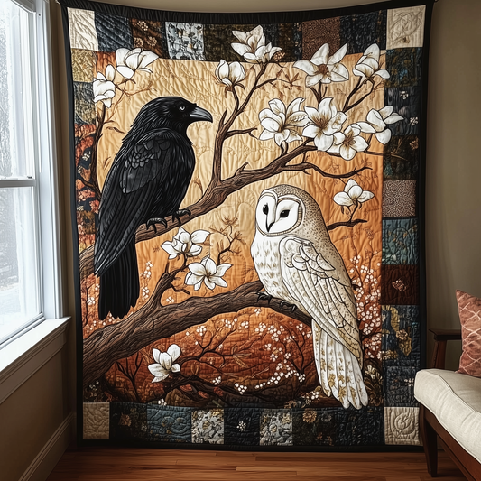 Raven and Owl Quilted Blanket GFTOTL832