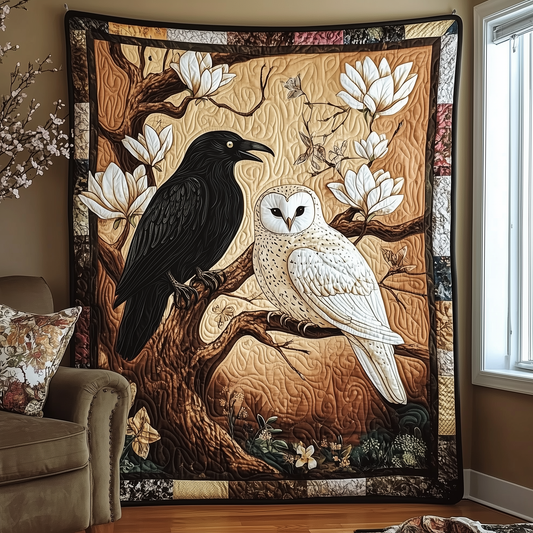 Raven and Owl Quilted Blanket GFTOTL835