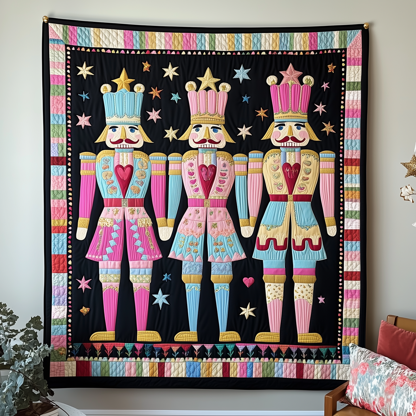 Christmas Nutcracker Quilted Blanket GFTOTL994