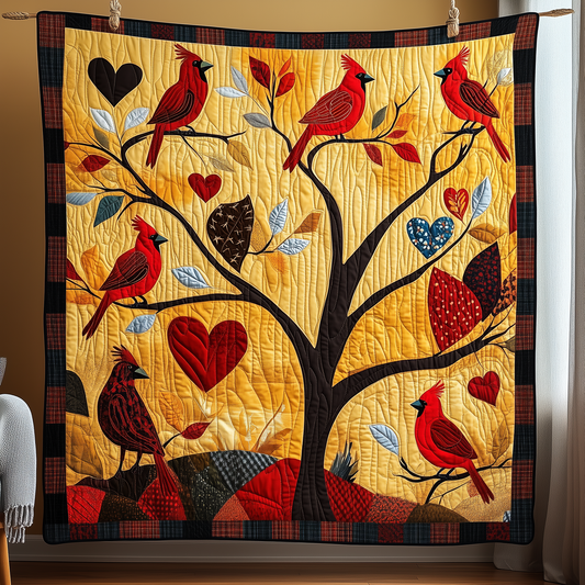 Red Cardinal Quilted Blanket GFTOTP001