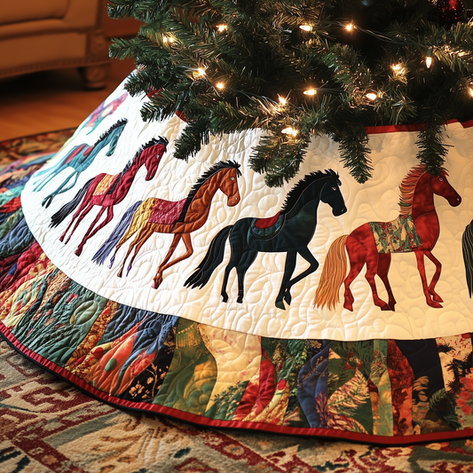 Horse Quilted Tree Skirt GFTOTP048