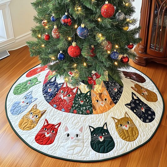 Cat Quilted Tree Skirt GFTOTP059