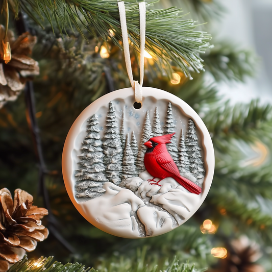 Red Cardinal Mica Ornament GFTOTP1021