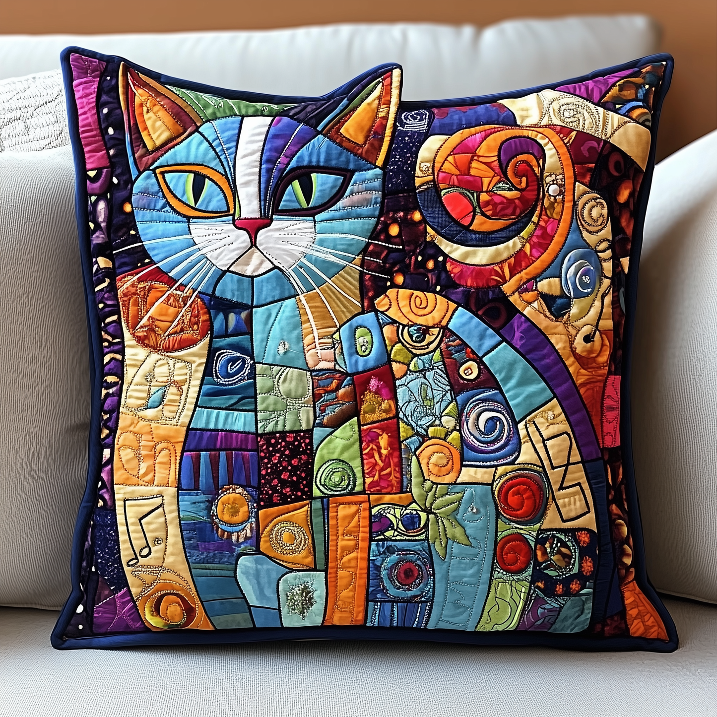 Cat Quilted Pillow Case GFTOTP120