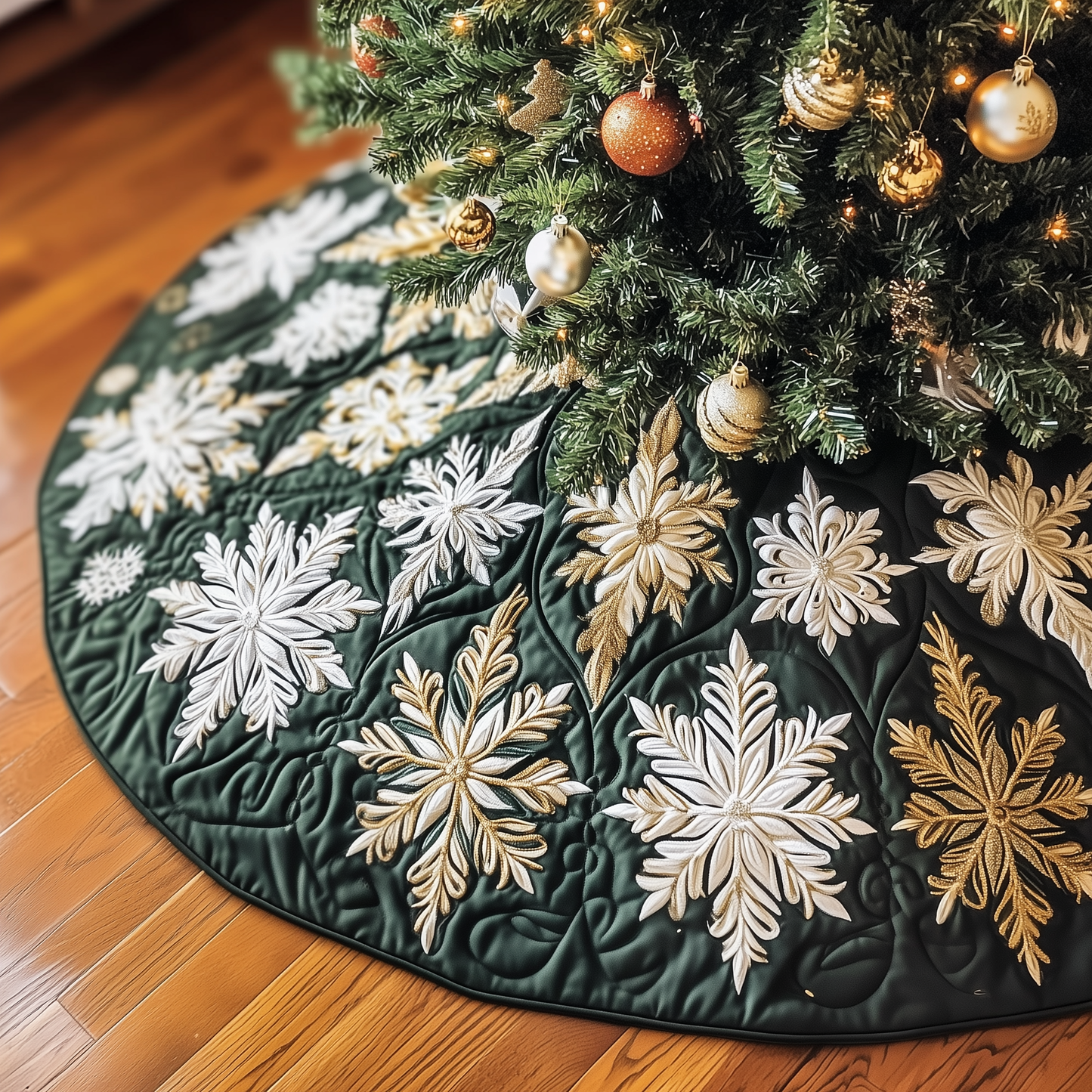 Snowflake Quilted Tree Skirt GFTOTP1248