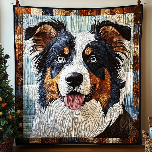 Australian Shepherd Quilted Blanket GFTOTP1263