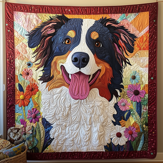 Australian Shepherd Quilted Blanket GFTOTP1266