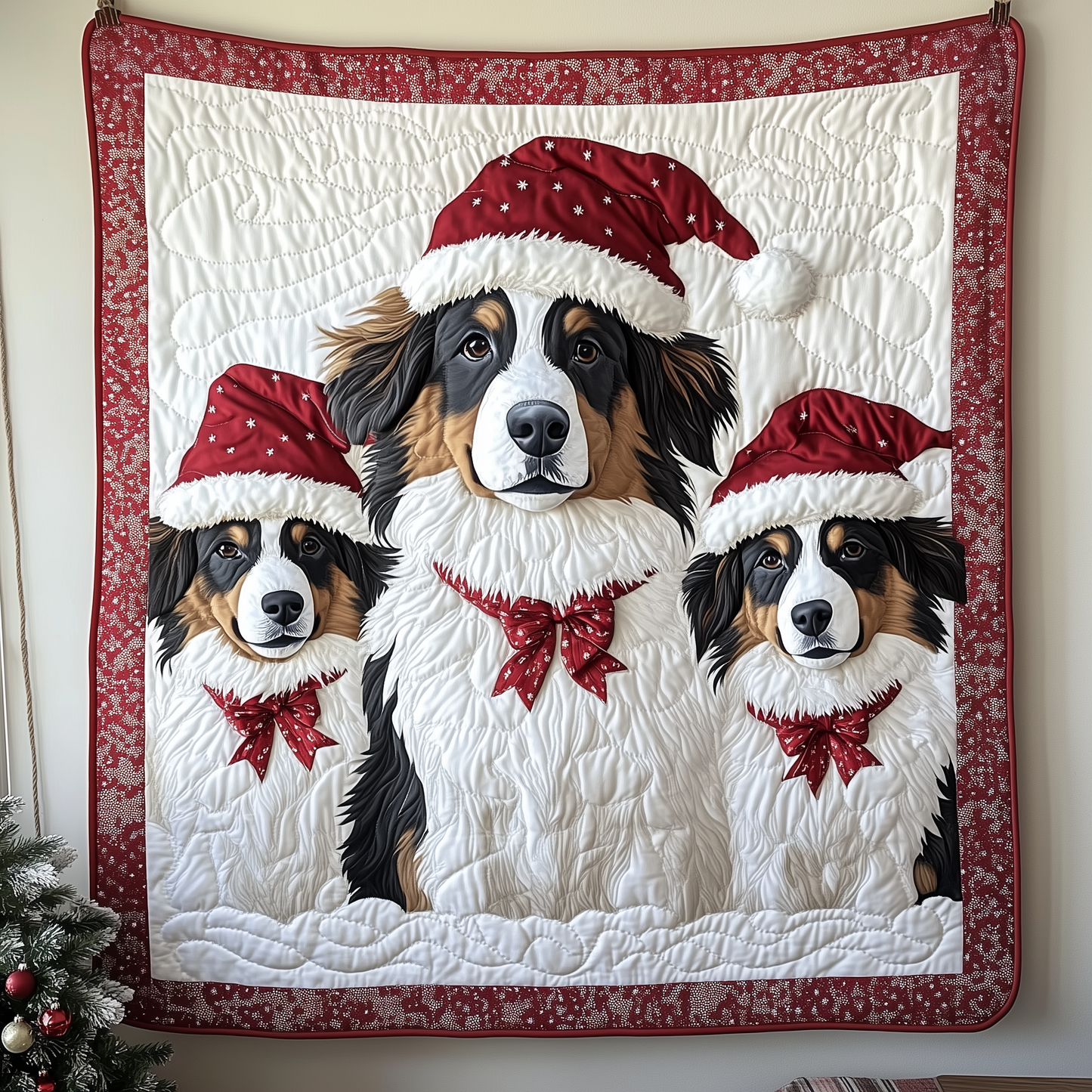 Australian Shepherd Quilted Blanket GFTOTP1269