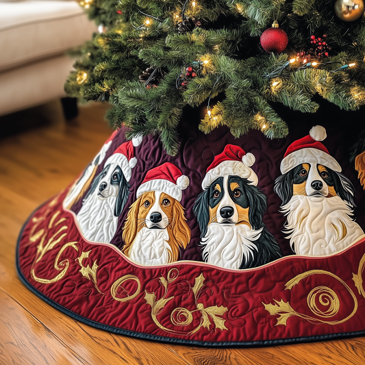 Christmas Australian Shepherd Quilted Tree Skirt GFTOTP1272