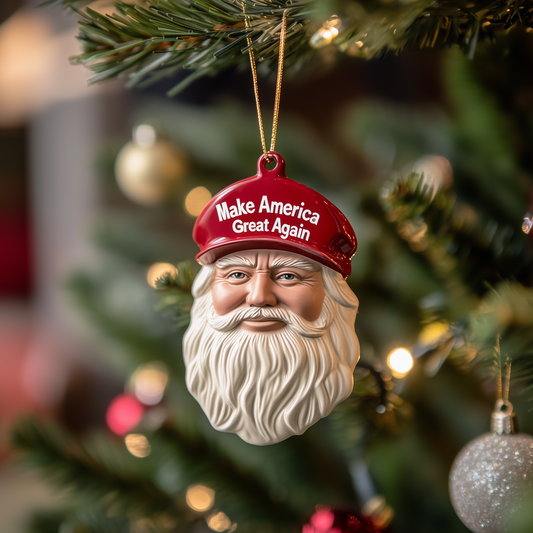 Santa Make America Great Again Mica Ornament GFTOTP1279