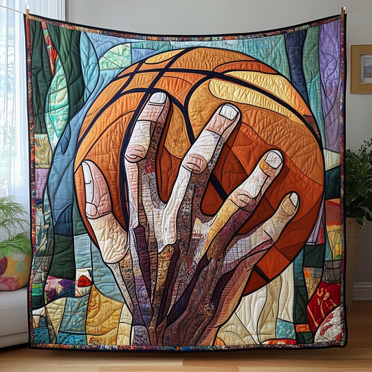 Basketball Never Stops Quilted Blanket GFTOTP1361