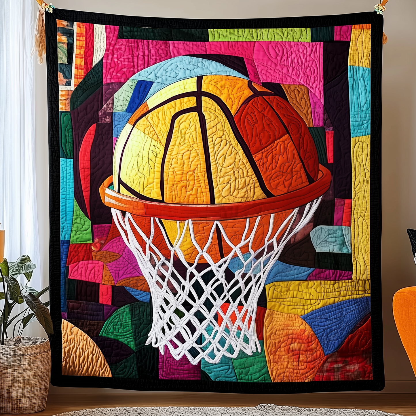 Basketball Never Stops Quilted Blanket GFTOTP1363