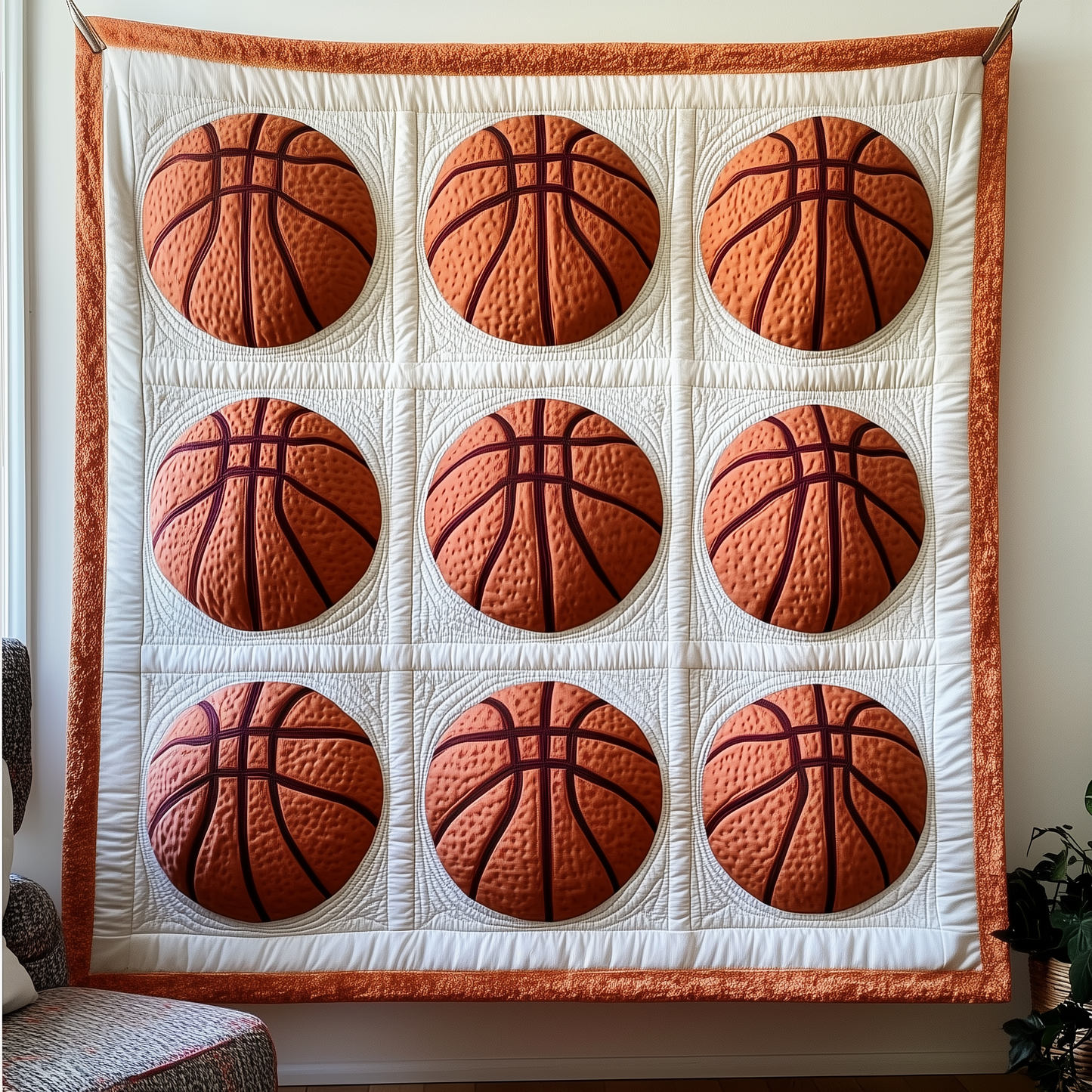 Basketball Never Stops Quilted Blanket GFTOTP1366