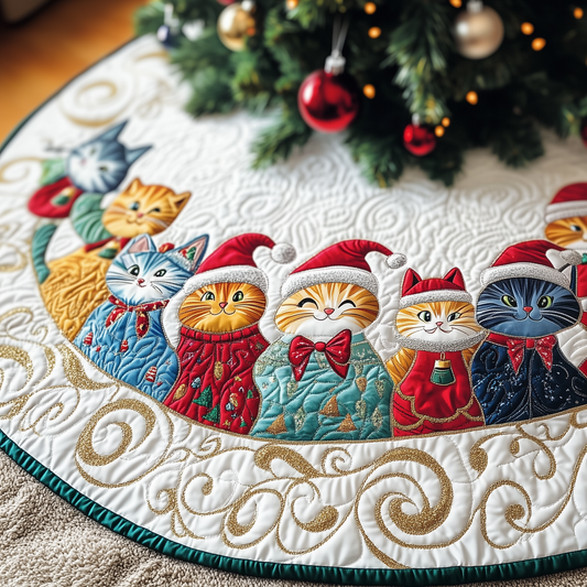 Christmas Cat Quilted Tree Skirt GFTOTP1475