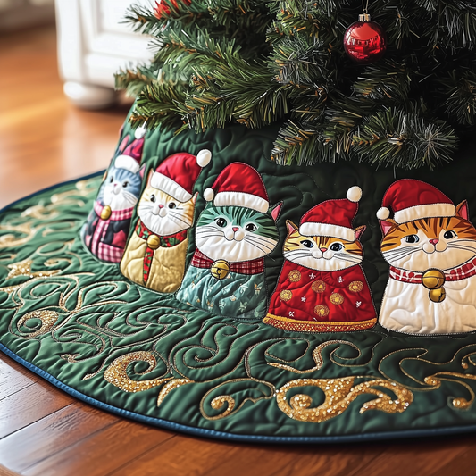 Christmas Cat Quilted Tree Skirt GFTOTP1477