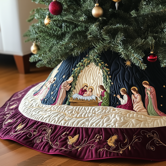 Nativity Scene Quilted Tree Skirt GFTOTP183